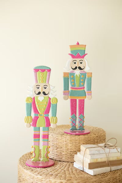 Merry & Bright Metal Nutcrackers
