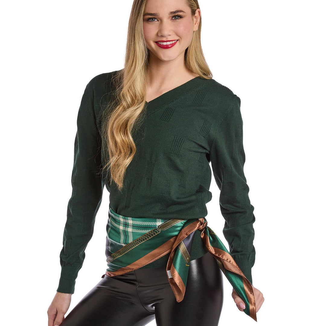 Equestrian Plaid Silky Scarf