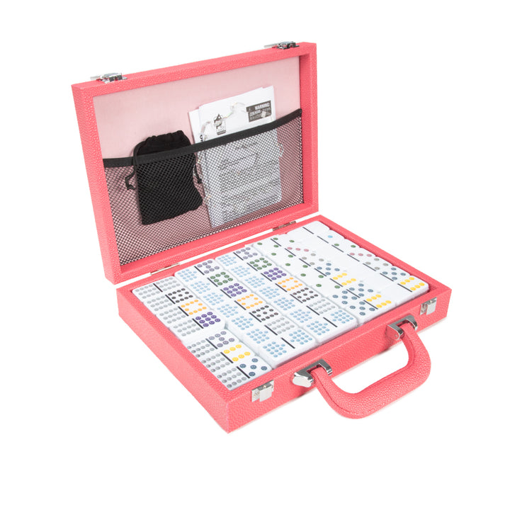 Mexican Train Dominoes Set With Travel Case
