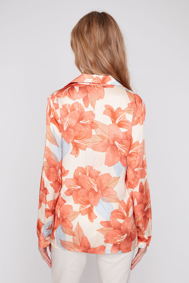Sunset Lily Button-Down