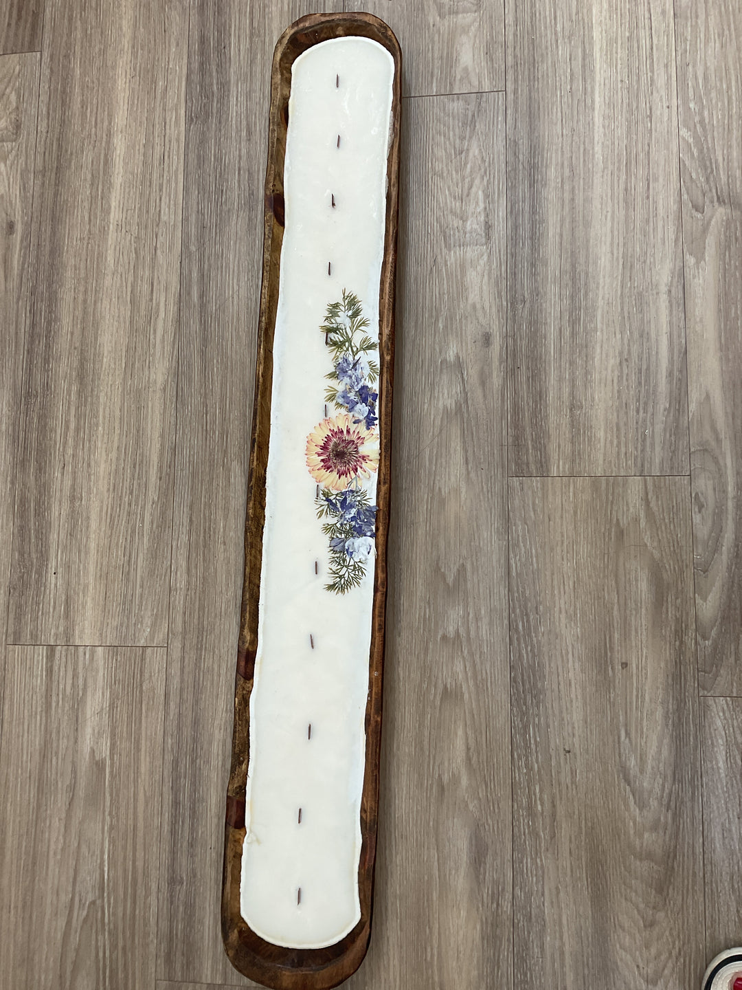 Extra Long Dough Bowl Hand Poured Candle - Honey and Vanilla