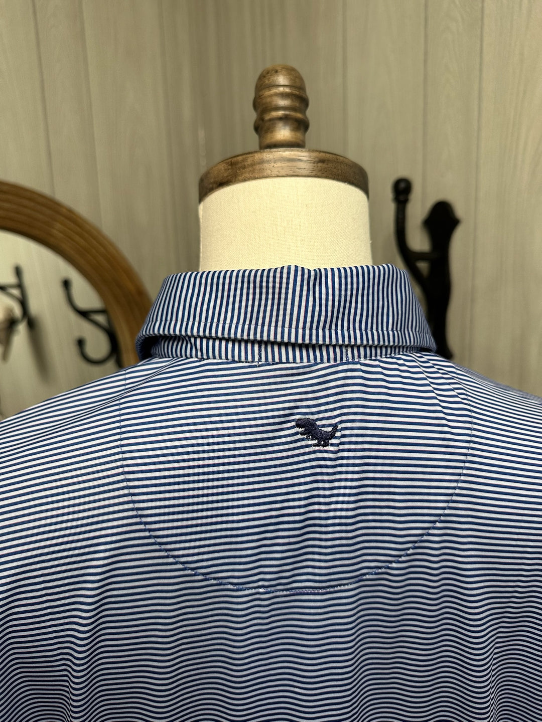 Navy & Light Blue Stripe Polo