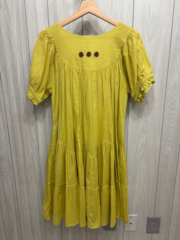 Moss Meadow Embroidered Dress
