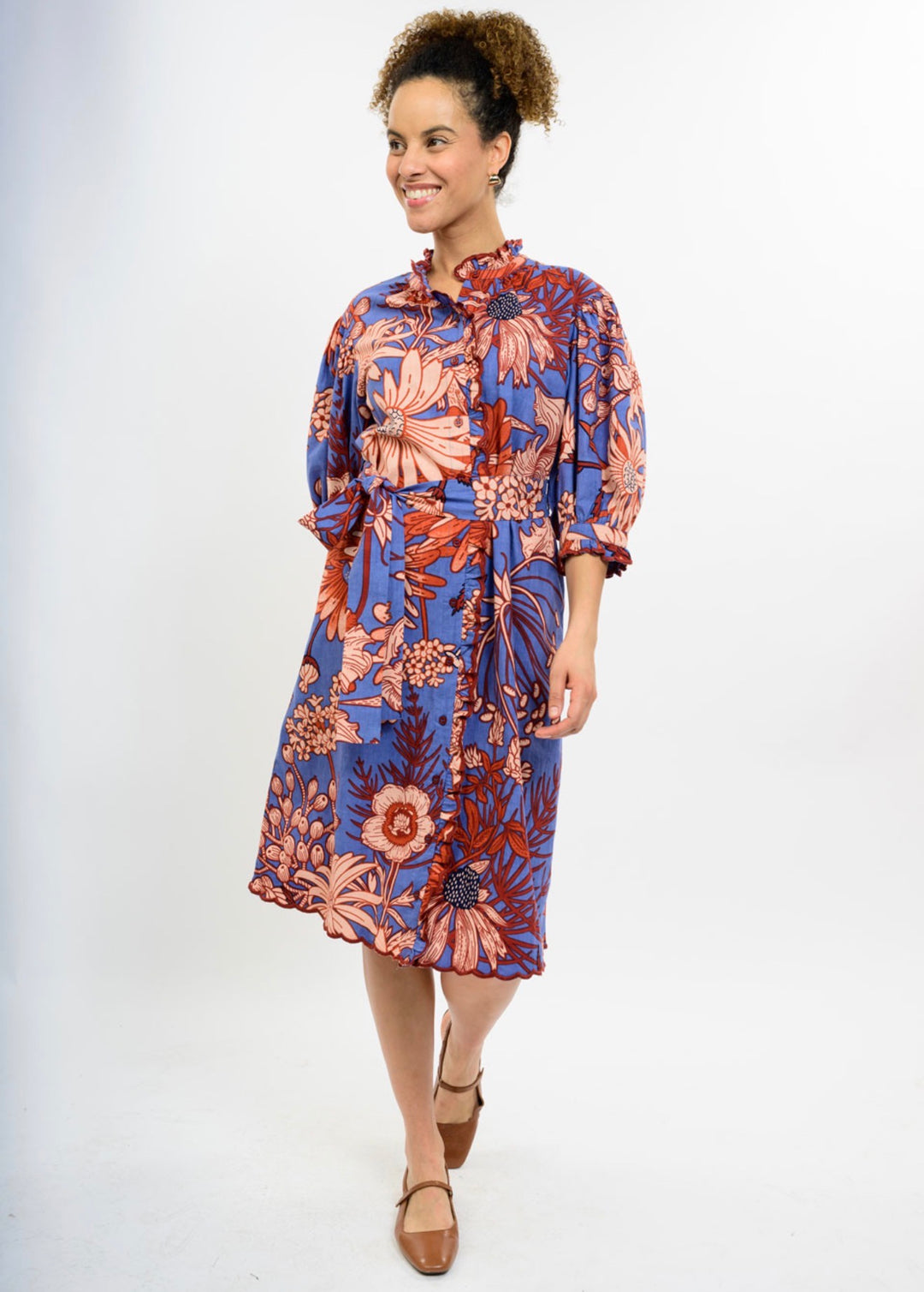 The Marielle Floral Shirt Dress