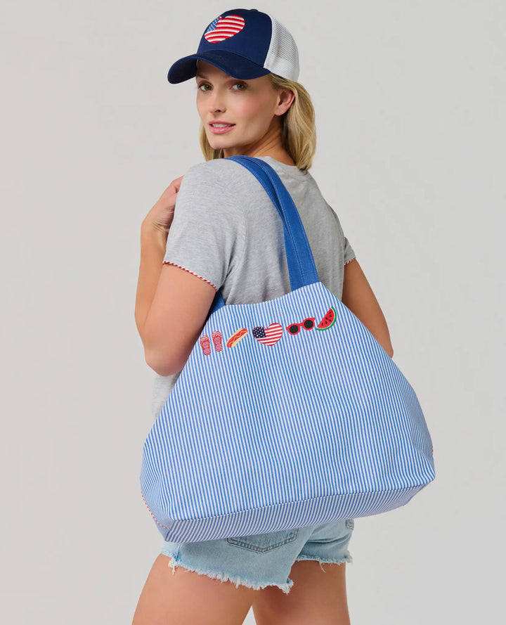 Americana Tie-Up Tote