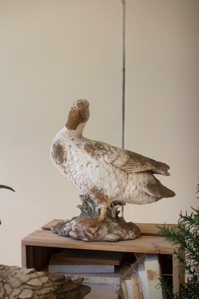 Faux Concrete Garden Ducks