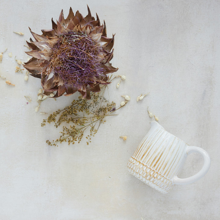 Harvest Acorn Stoneware Creamer