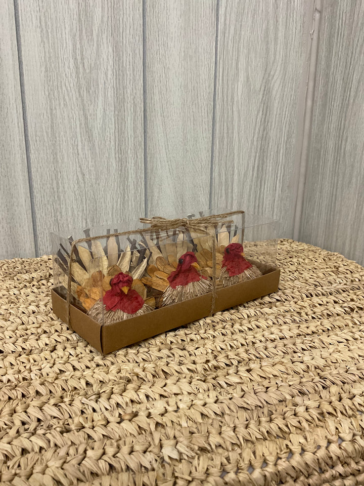 Rustic Turkey Place Card Holders