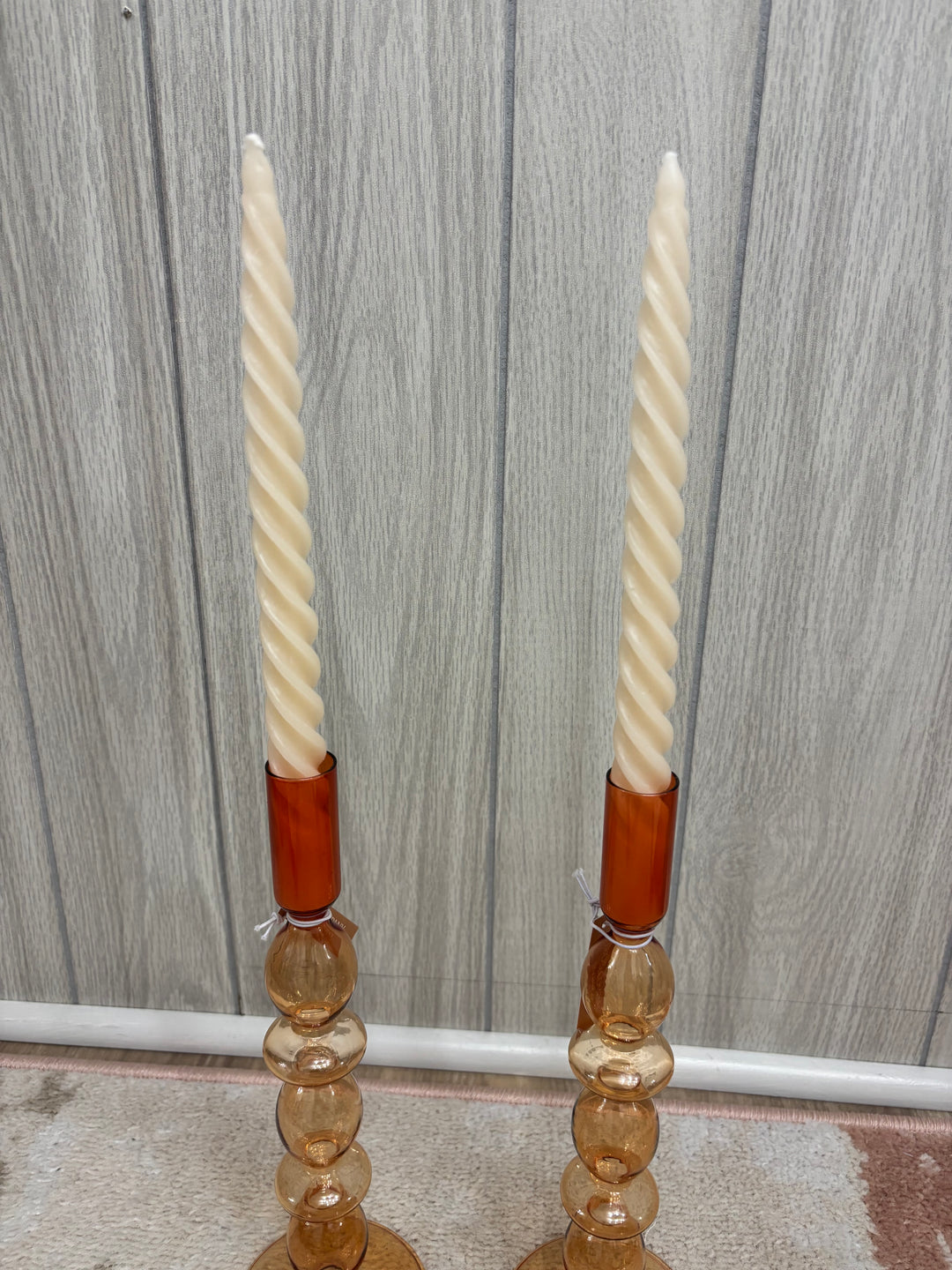 Twisted Taper Candle Pair