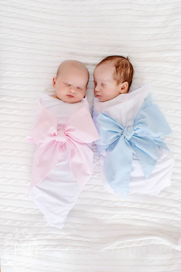 TBBC Bow Swaddle® – Buckhead Blue
