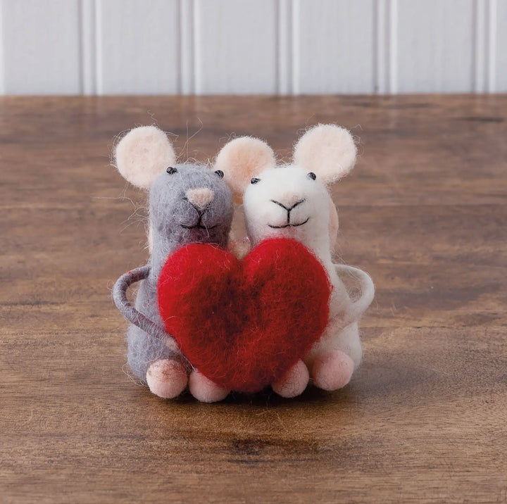 Felted Love Mice