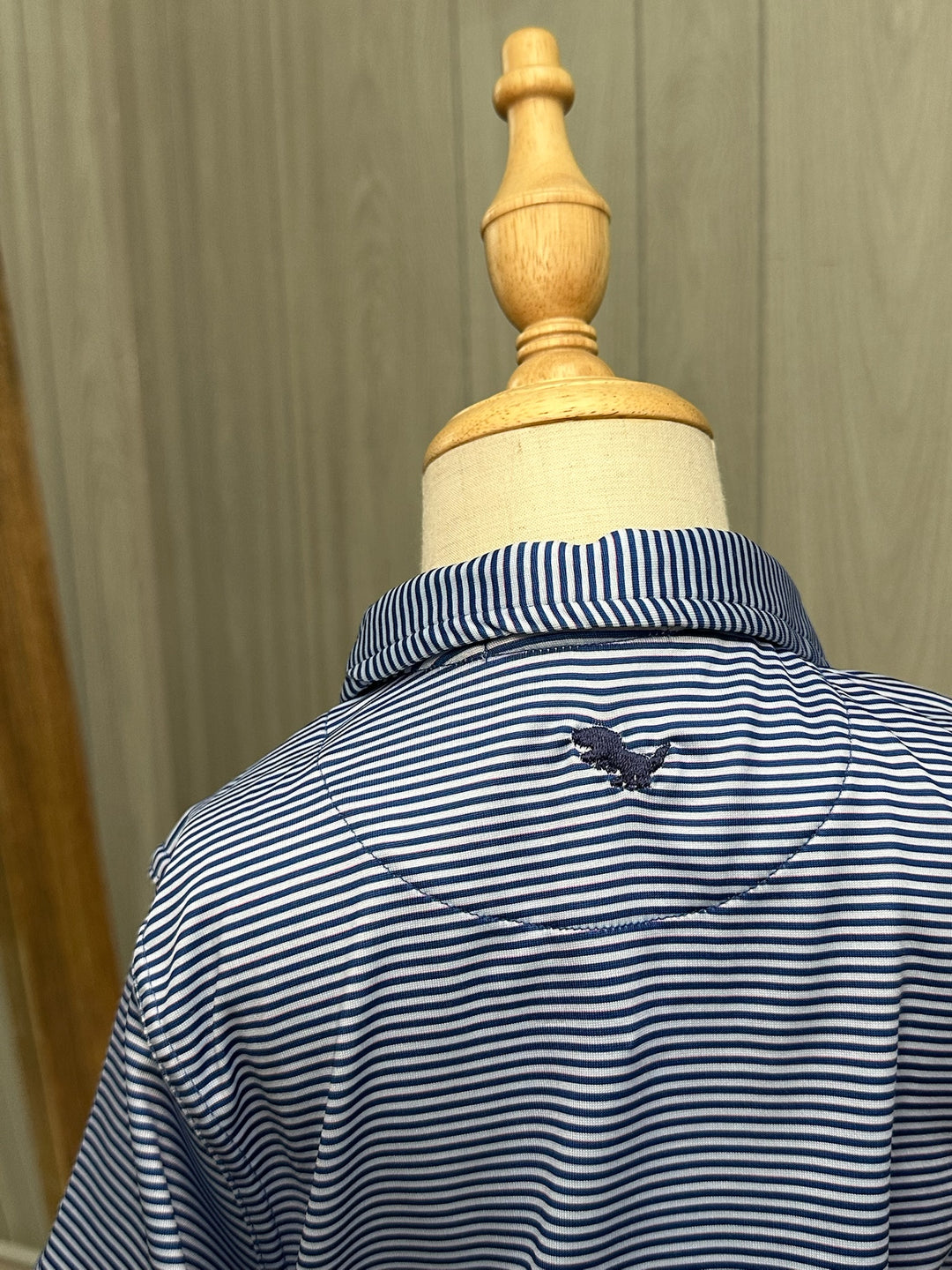 Navy & Light Blue Stripe Polo