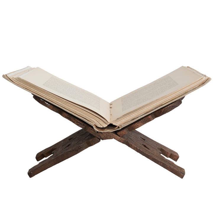 Rustic Wooden Folding Book Stand