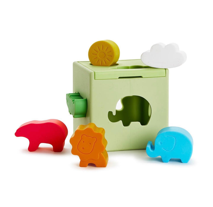 Silicone Safari Shape Sorter Cube