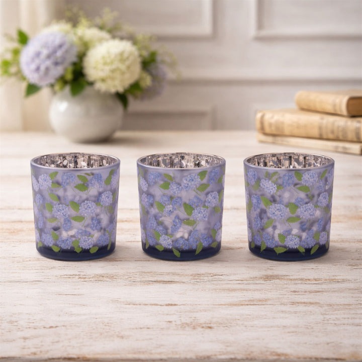 Hydrangea Glow Glass Votive