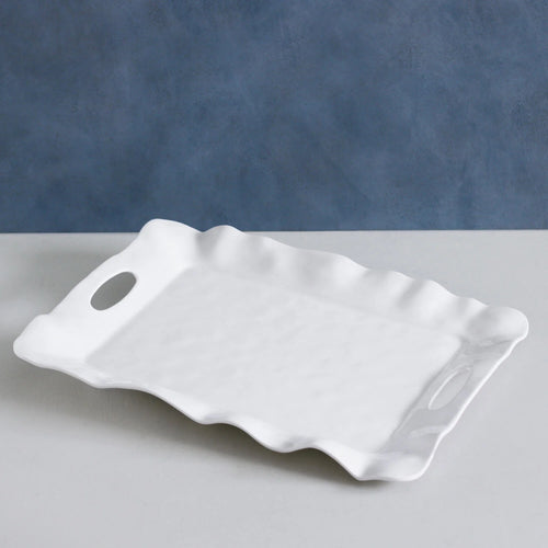 Havana White Tray with Handles