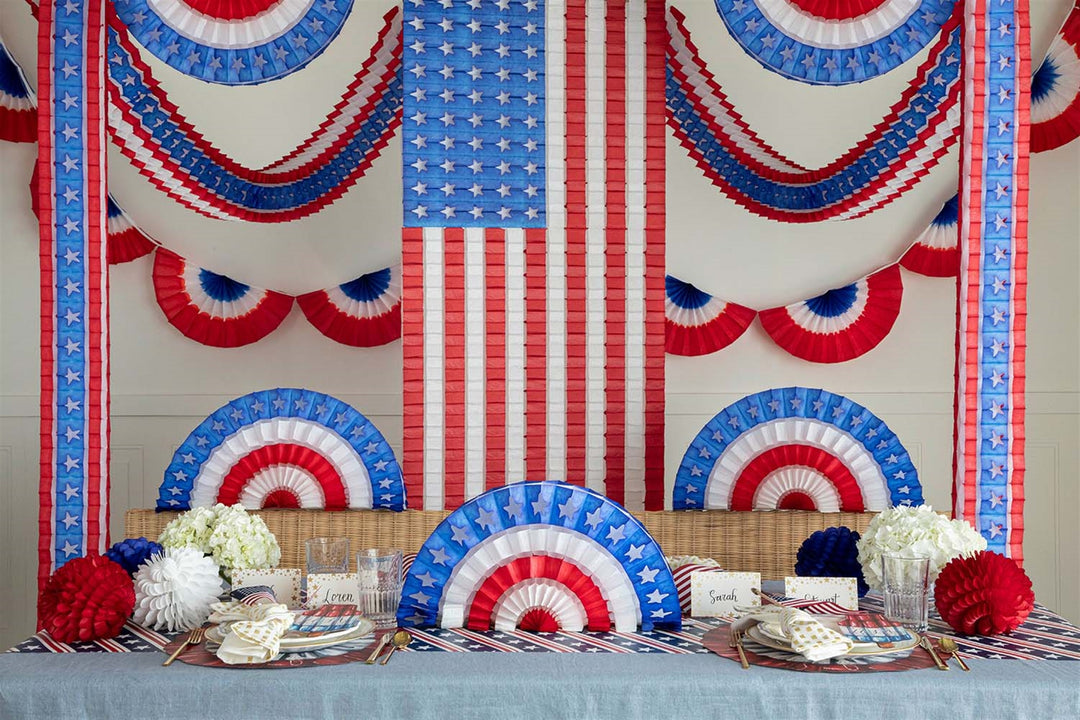 Patriotic Star Fan Decoration