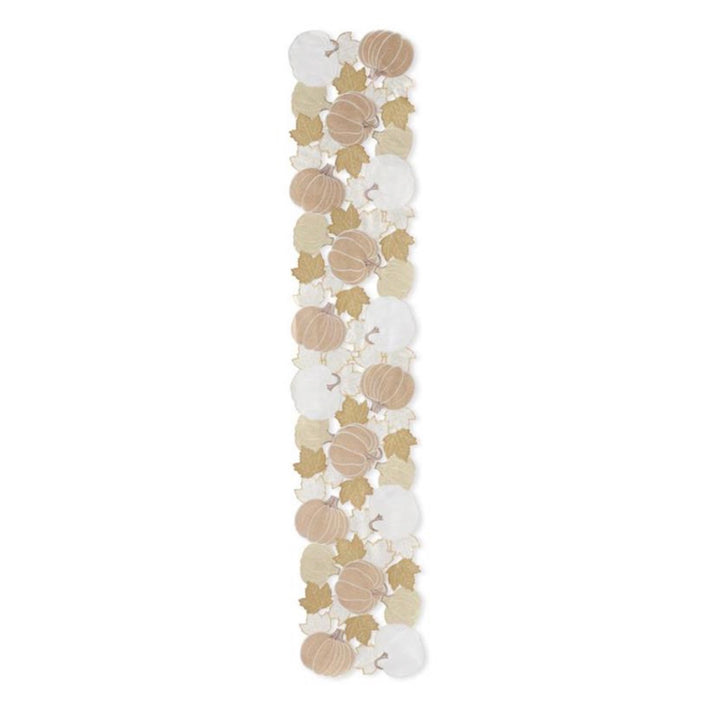 Gilded Harvest Pumpkin Table Runner