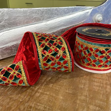 John Mark Enterprises: Jeweled Christmas Ribbon