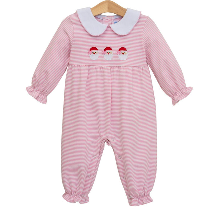 Santa Sweetheart Pink Romper