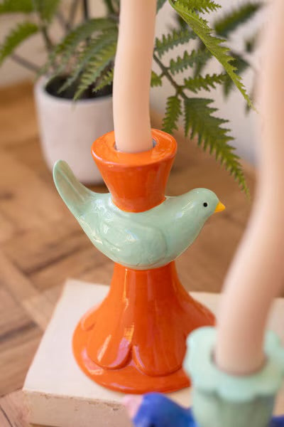 The Songbird Taper Holders