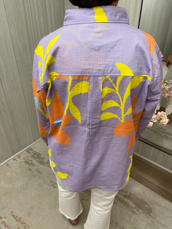 Purple Wildflowers Top