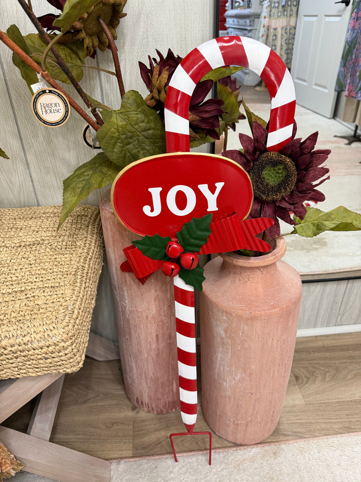 Candy Cane Yard Stake