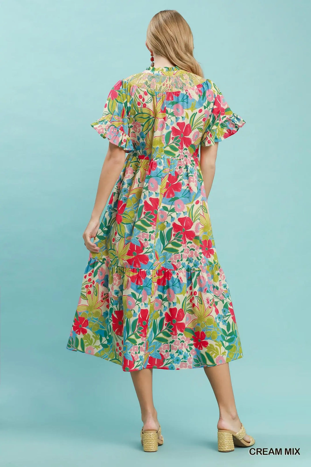 Botanical Breeze Midi Dress