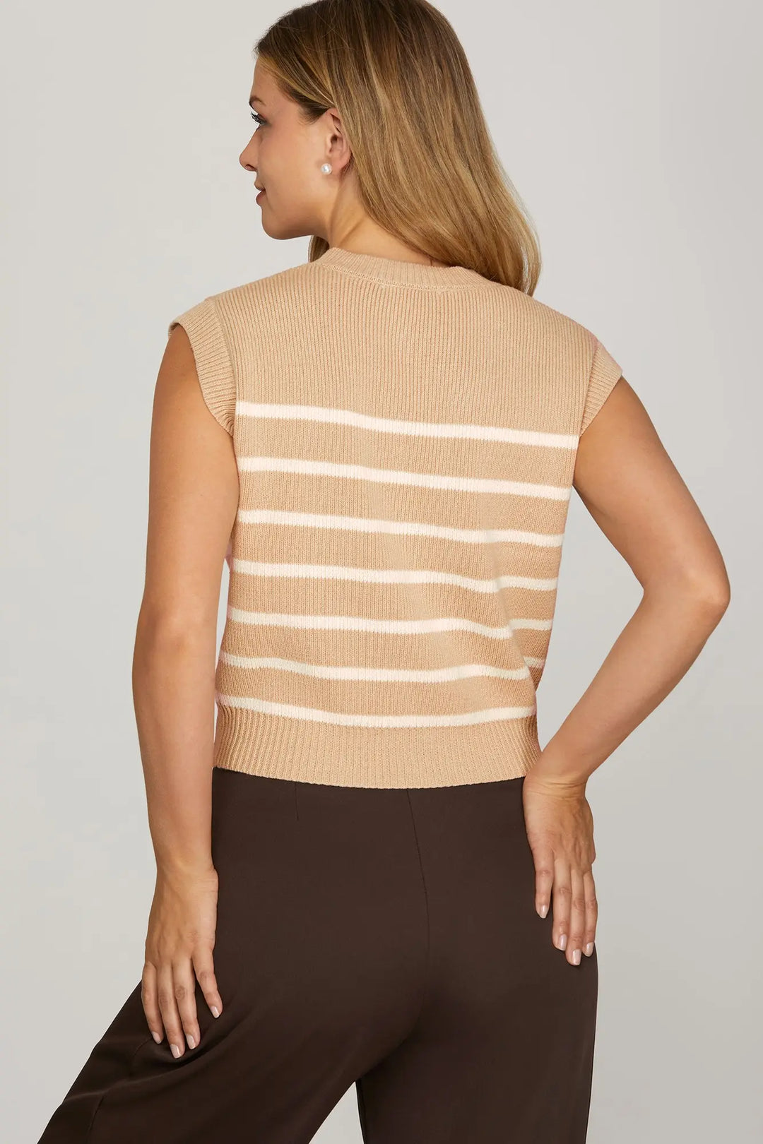 The Sand Dune Stripe Sweater Tank