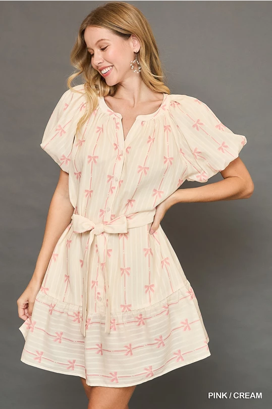 Pink Ribbon Bow Dress