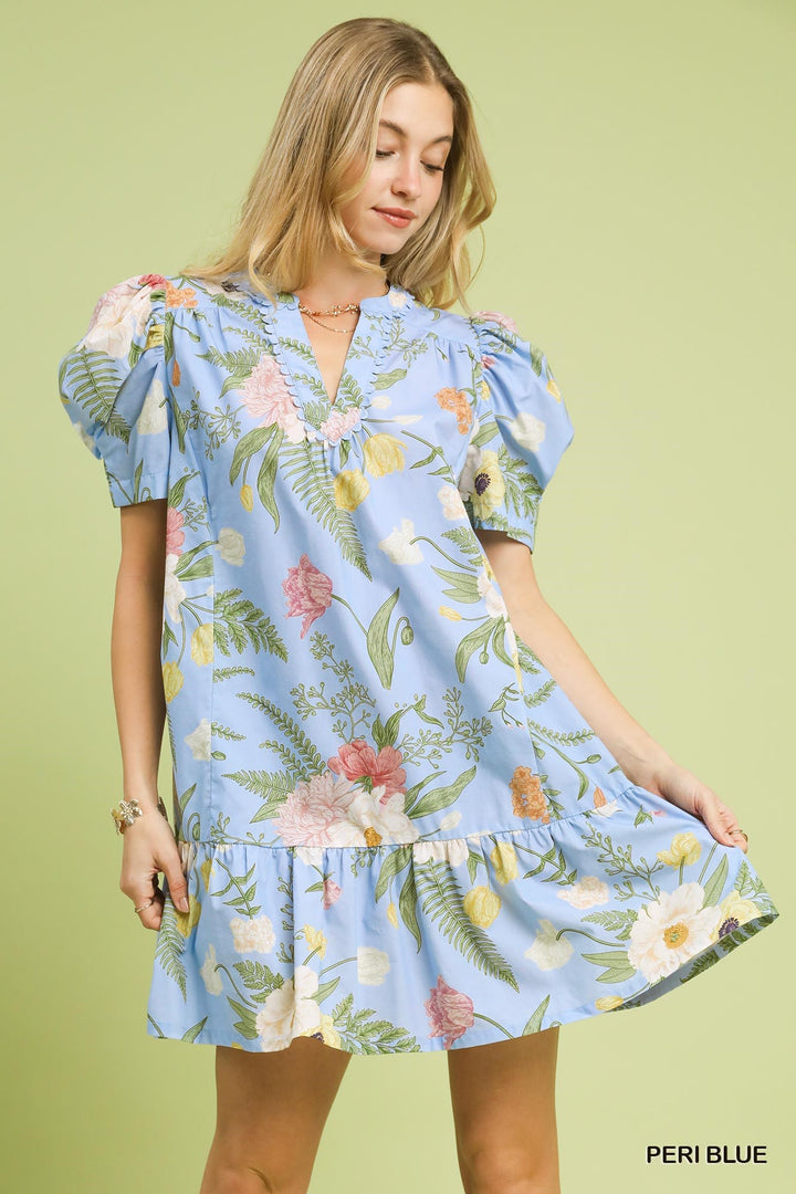Periwinkle Garden Bloom Dress