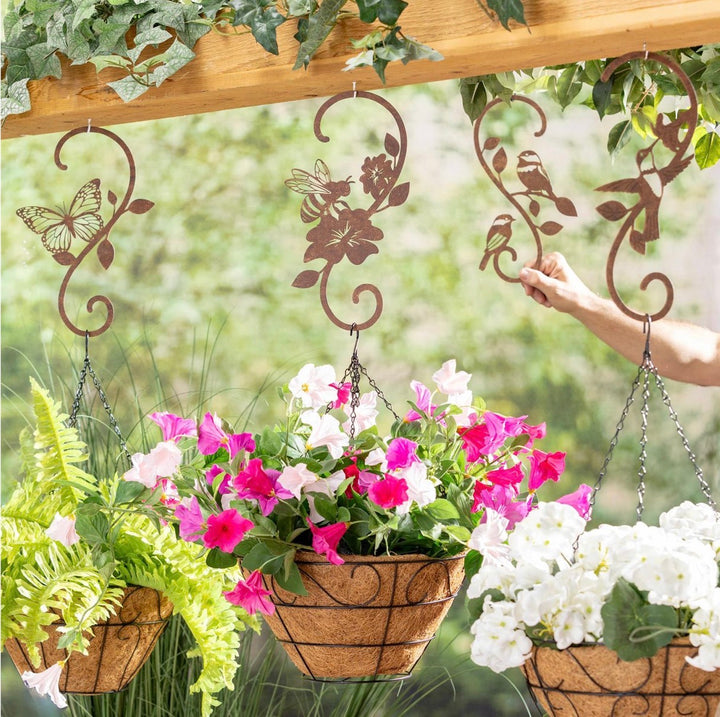 Rustic Garden Silhouette Plant Hanger