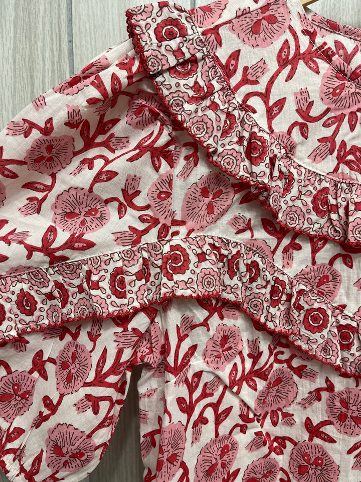 Scalloped Blooms Top