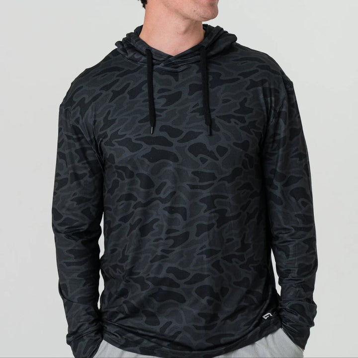 Performance Hoodie – Black Shadow Camo