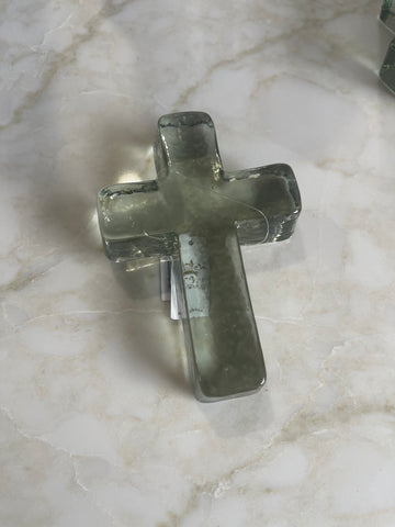 Glass Cross Decor