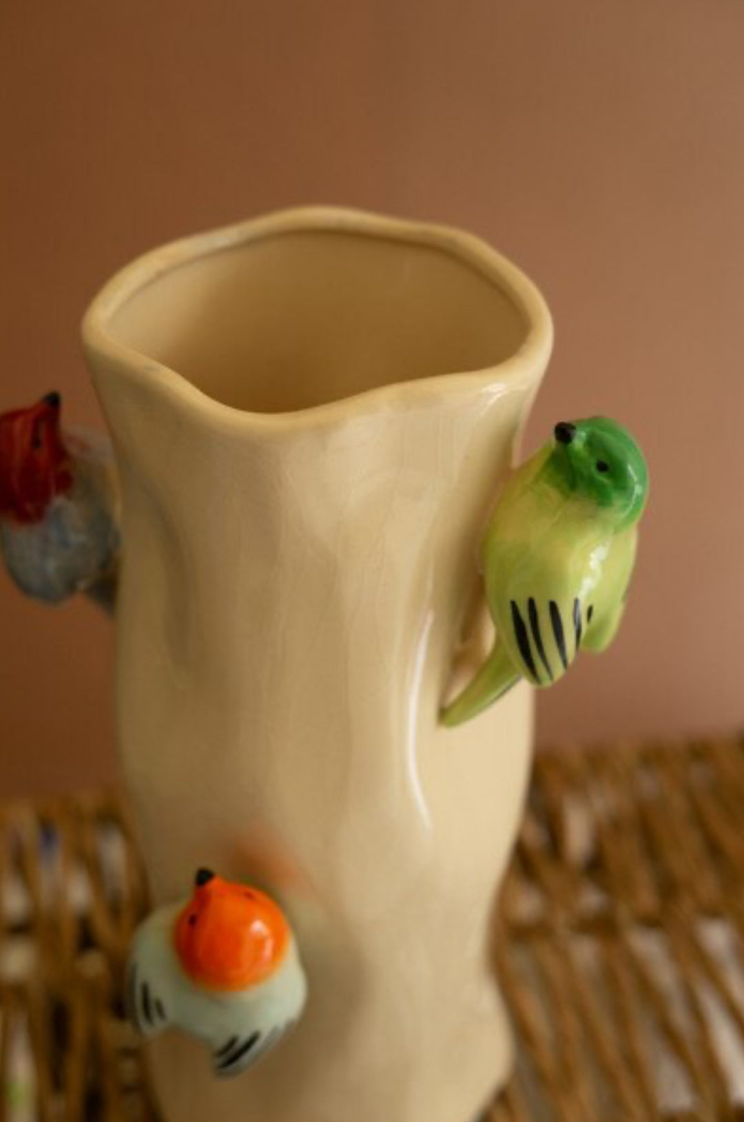 Songbird Garden Ceramic Vase