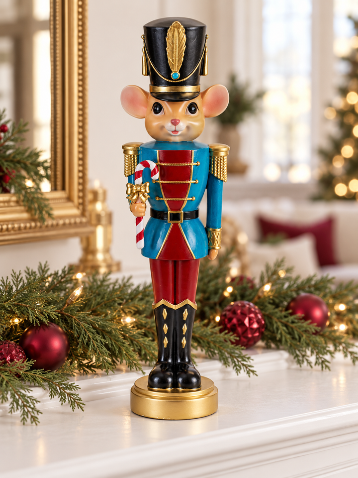 Christmas Mouse Soldier Figurines