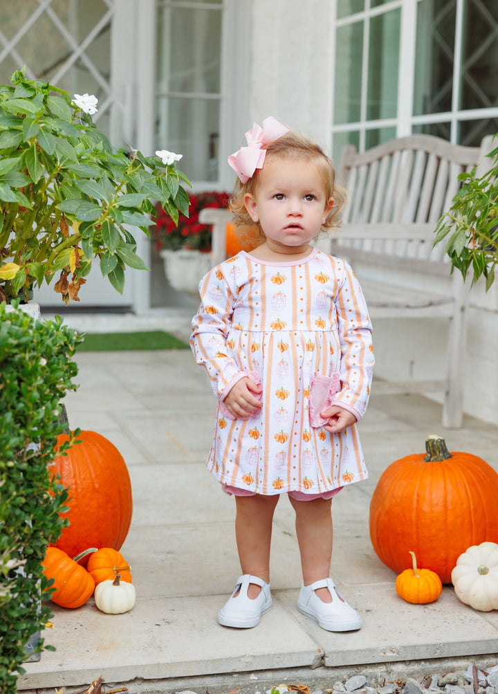 Pink Pumpkin Patch Bloomer Set