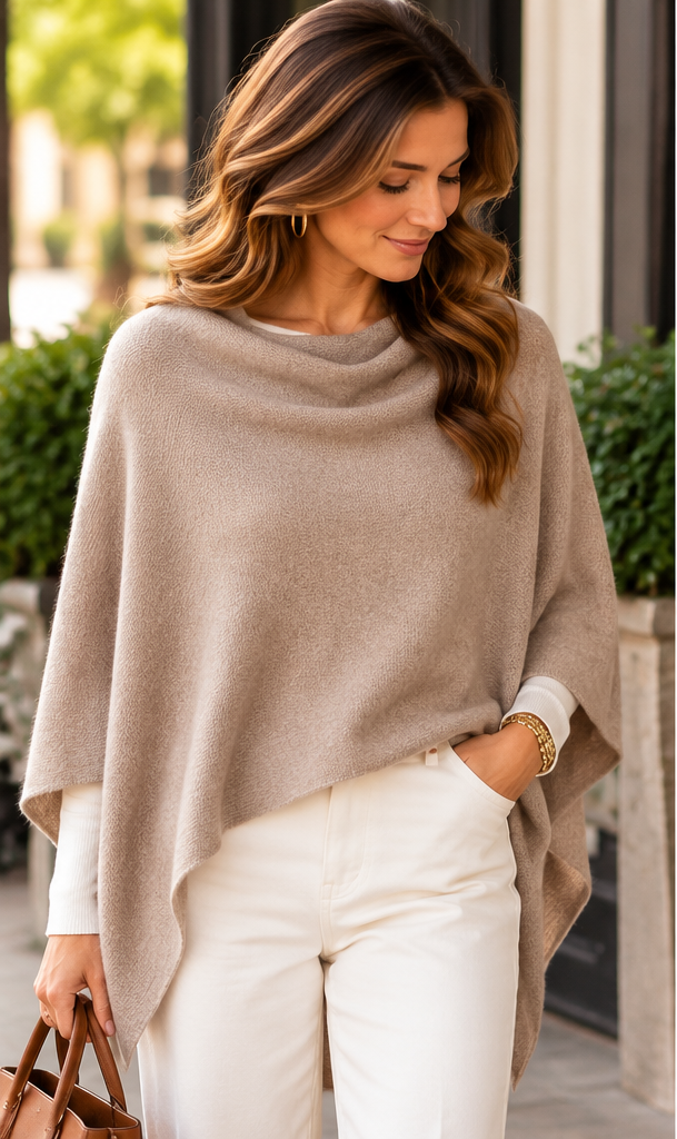 The Cashmere Luxe Topper — Oatmeal