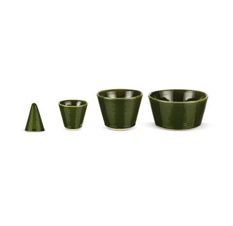 Stackable Ceramic Tree Bowl Set of 3