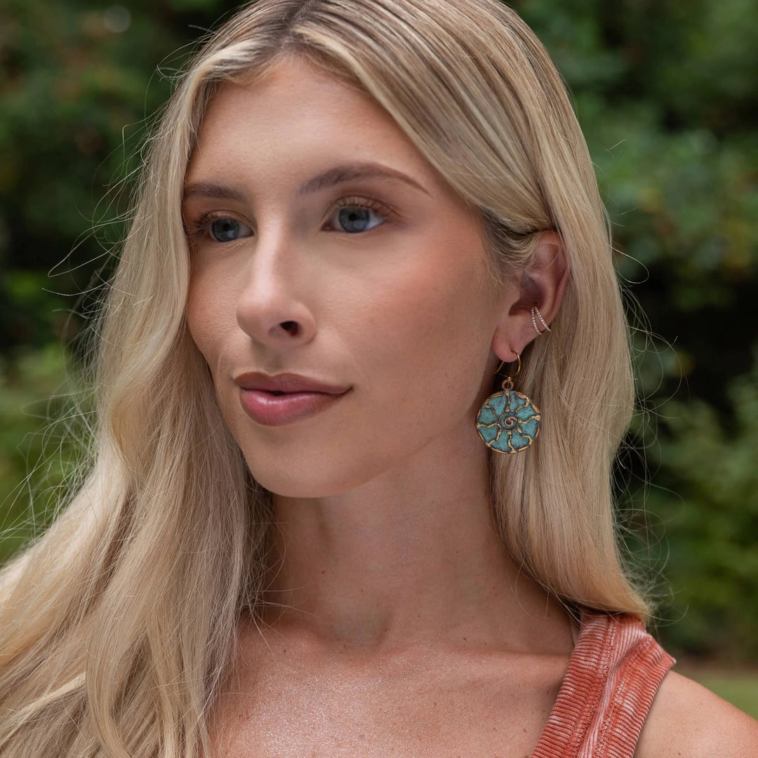 Brass Patina Earrings