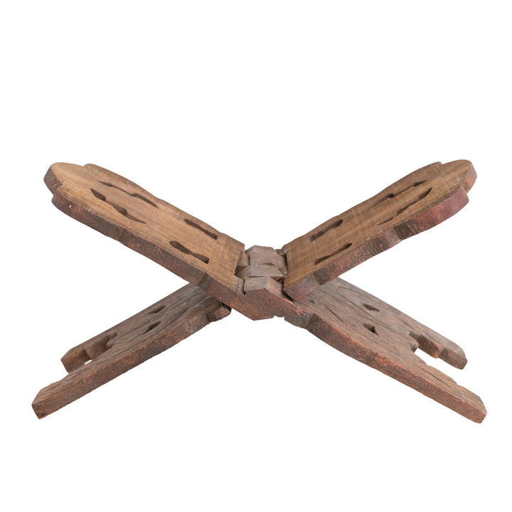 Rustic Wooden Folding Book Stand