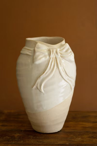 The Bow Grace Ceramic Vase