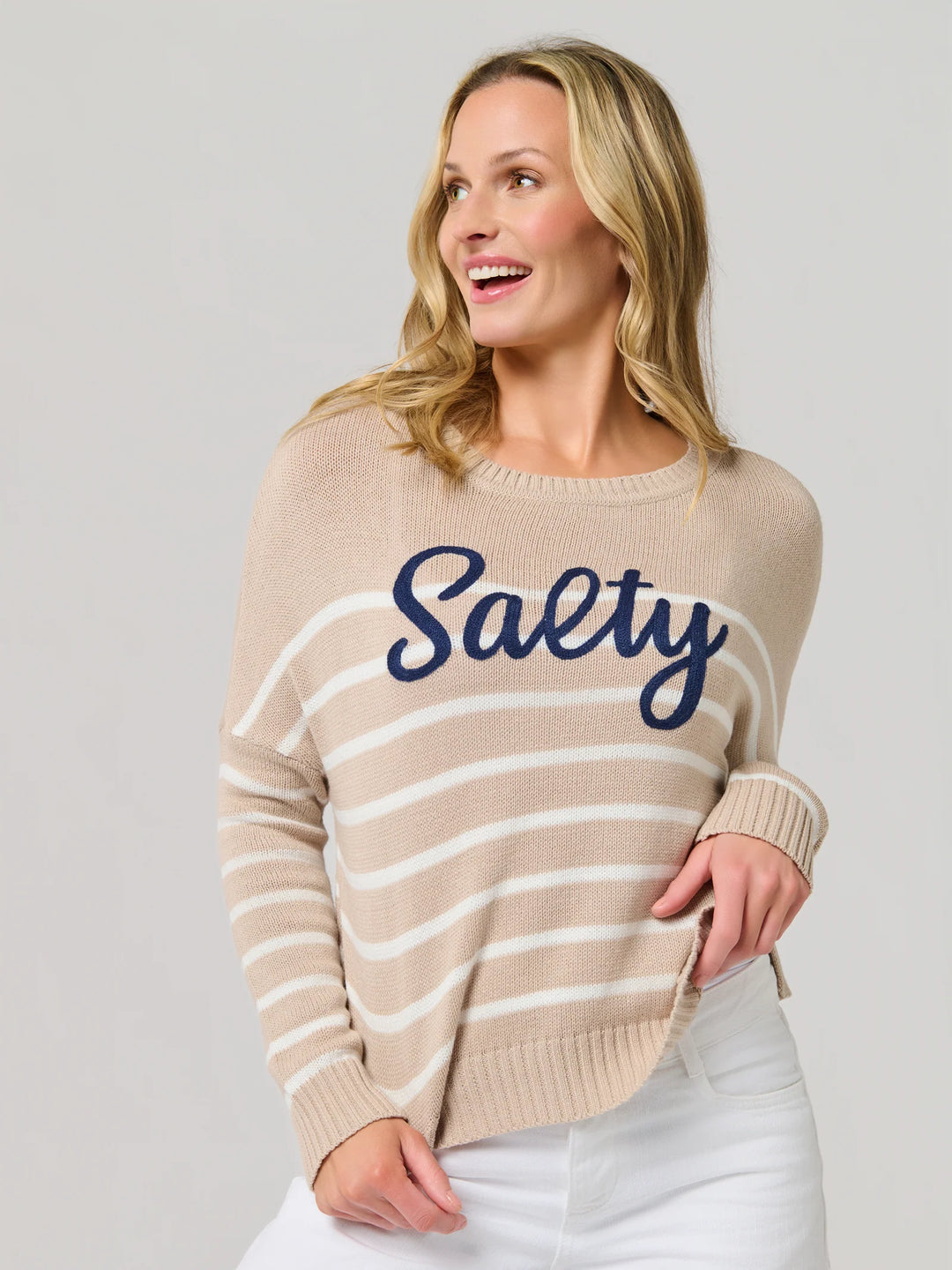 Salty Shores Sweater Taupe