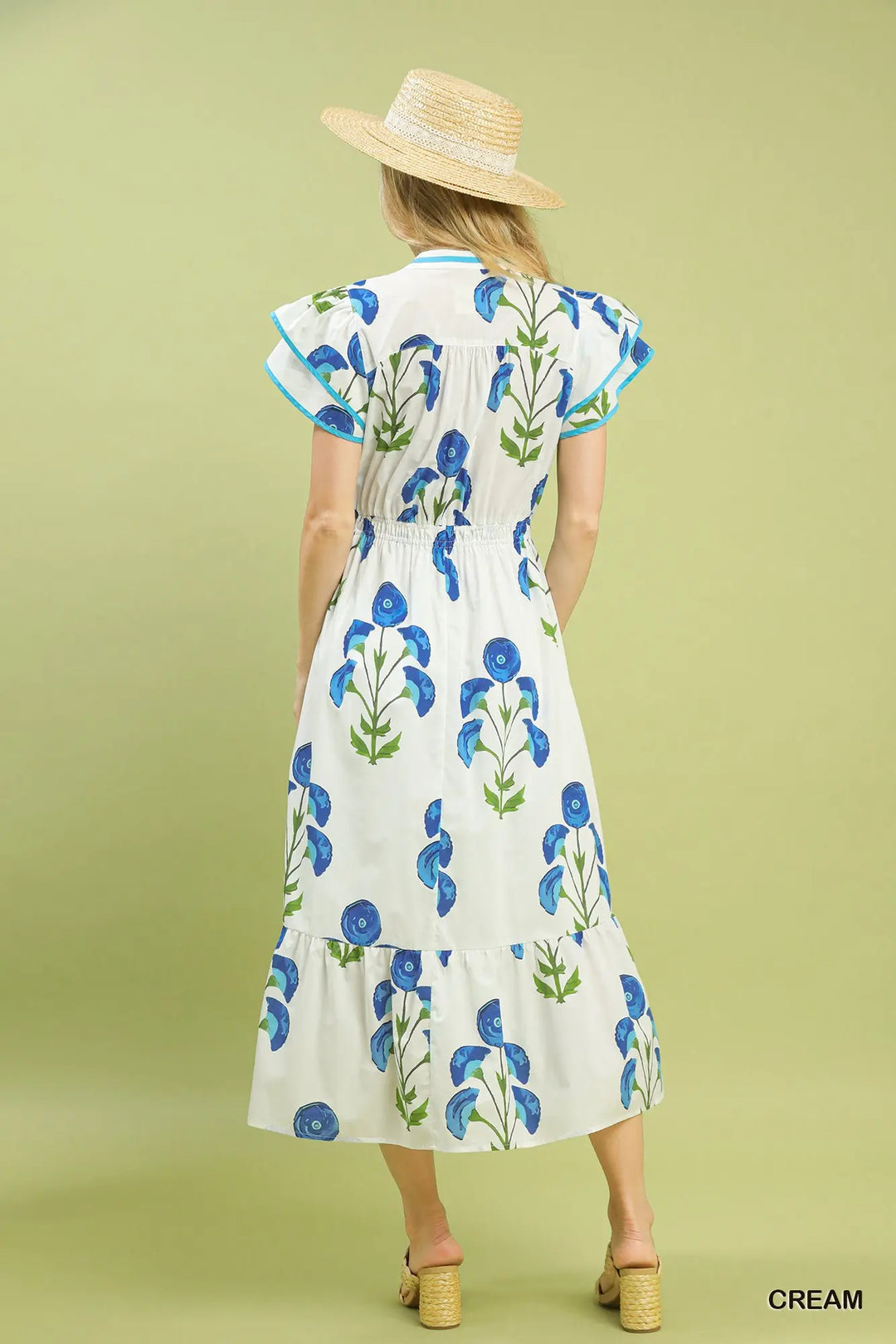 Azure Meadow Midi Dress