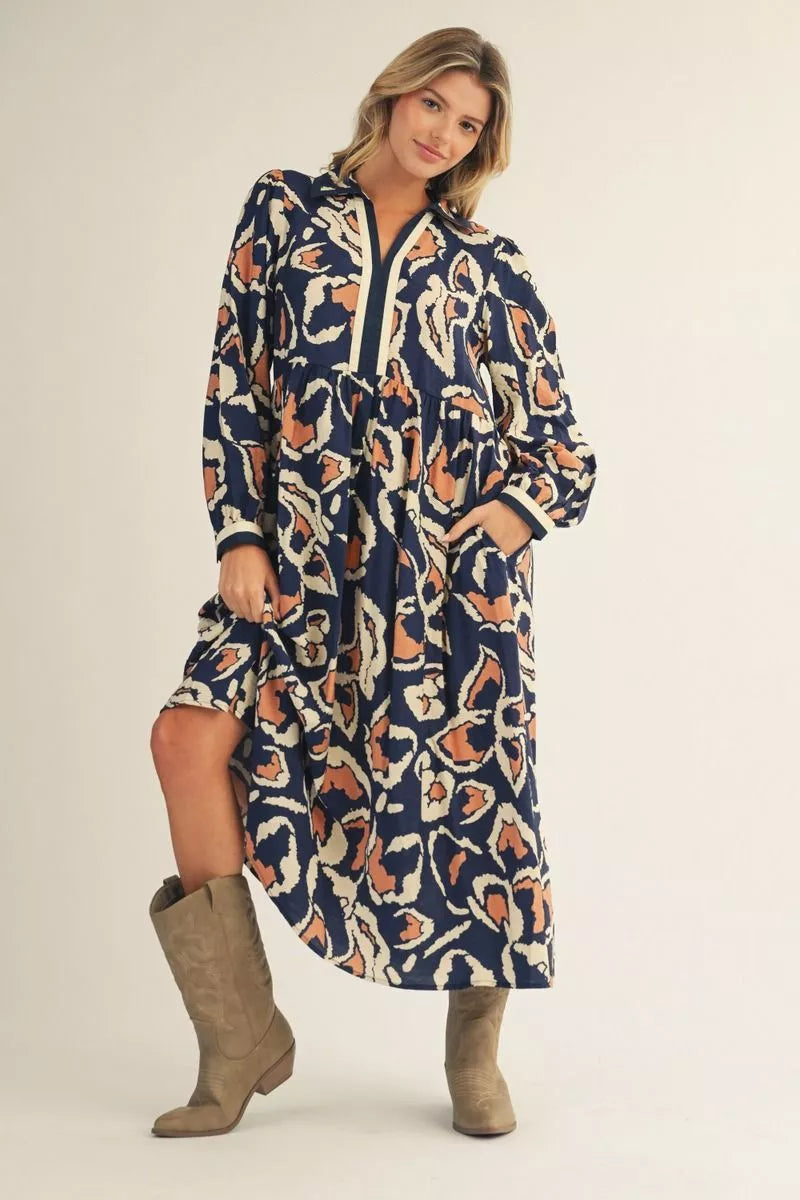 Spring Tide Bloom Midi Dress
