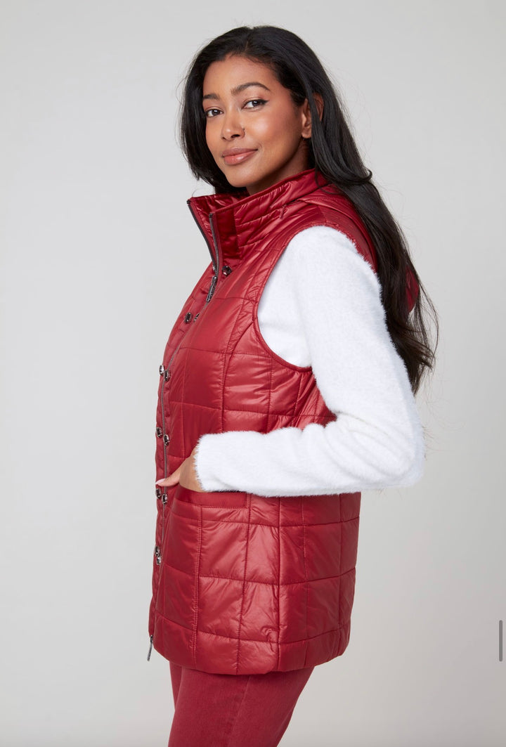 Cranberry Quilted Puffer Vest