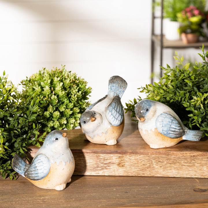 Bluebird Charm Ceramic Figurine