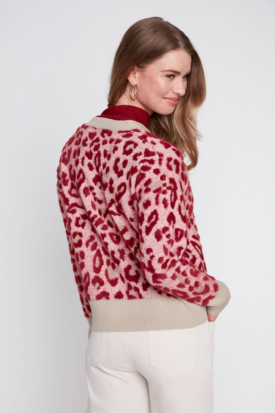 Rosé Leopard Cardigan