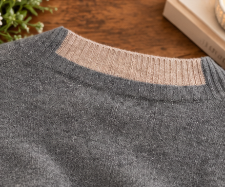 The Heathered Cashmere V-Neck Sweater